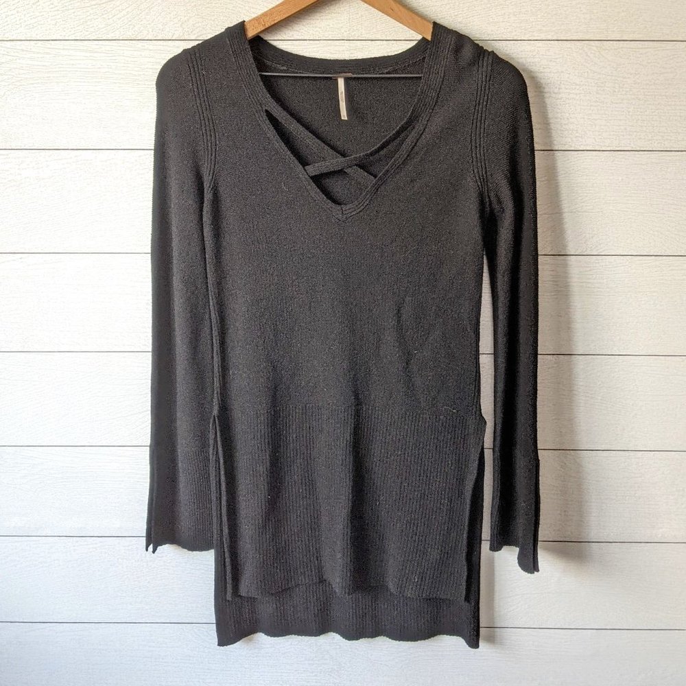 Free People Criss Cross Tunic Sweater XS
